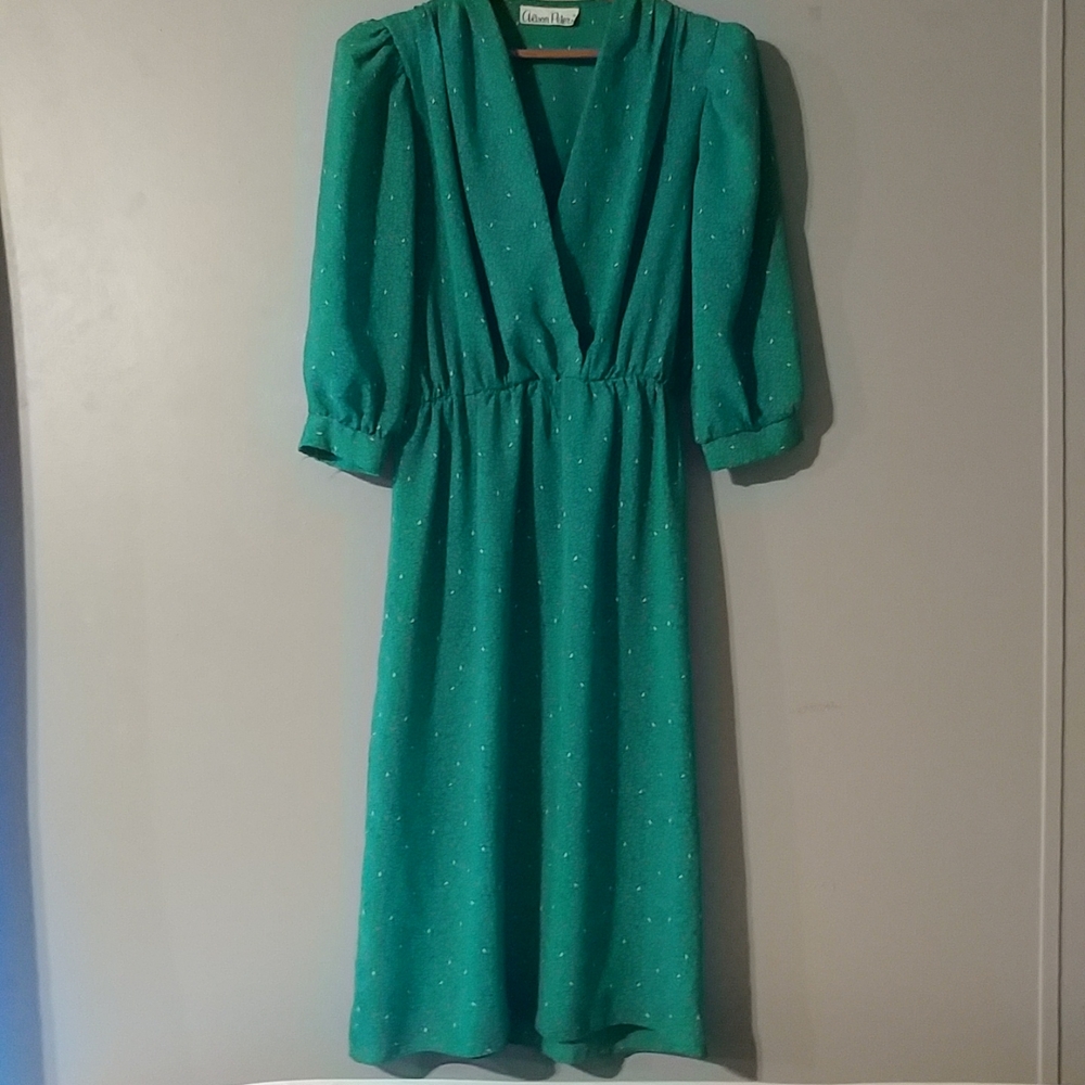 Teal Green Vintage Dress